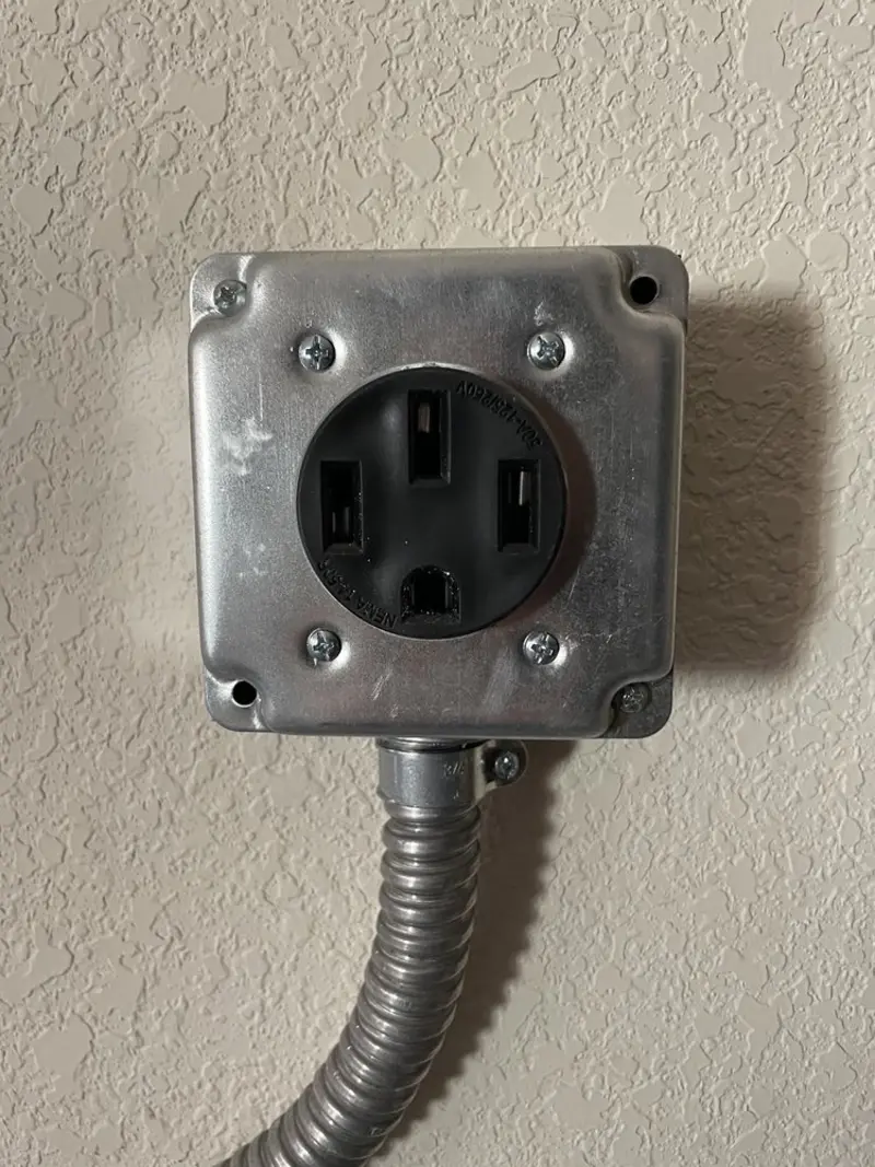 NEMA 14-50 outlet installed for Smart Home Electrical in Raritan