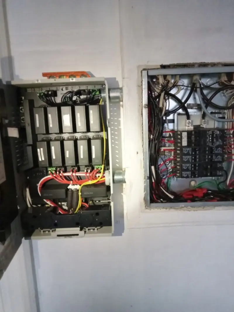 Electrical panel upgrade completed for Security Camera Wiring in Raritan